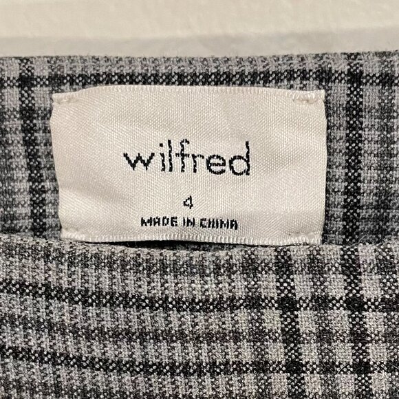 New Aritzia Plaid Ponte Kick Crop Pant Gray Check 4, S $148 - Picture 6 of 8